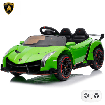Lamborghini Veneno electric children's car green