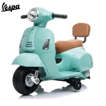 Mini vespa electric children's scooter blue