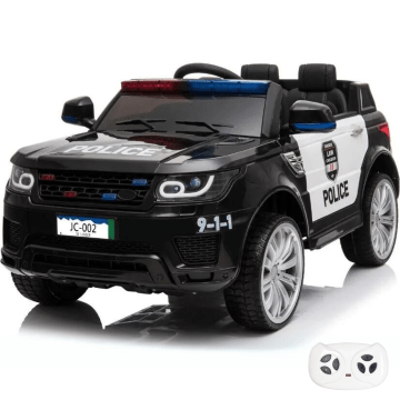 Land Rover Police kidscar black Prijstechnisch outdoortoys4kids