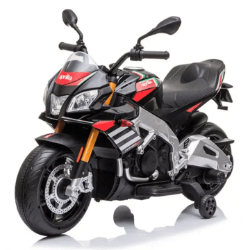 Aprilia Tuono electric kids motorcycle black