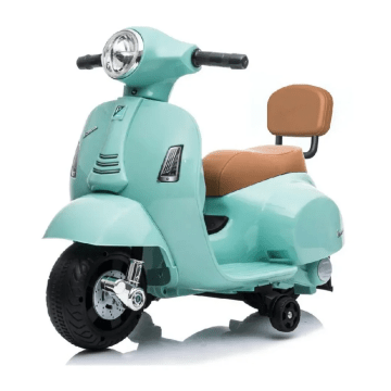 Mini vespa electric children's scooter blue