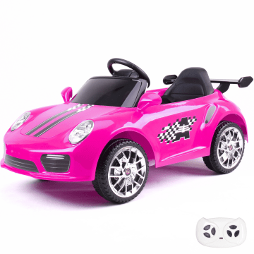 Speedy Porsche Style kidscar pink front view