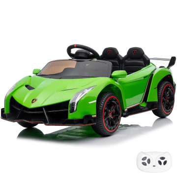 Lamborghini Veneno electric children's car green