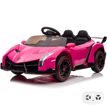 Lamborghini Veneno electric children's car pink