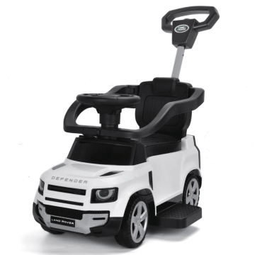 Landrover defender push car white with push bar