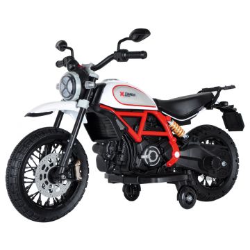 Ducati scrambler electric children's motorcycle white