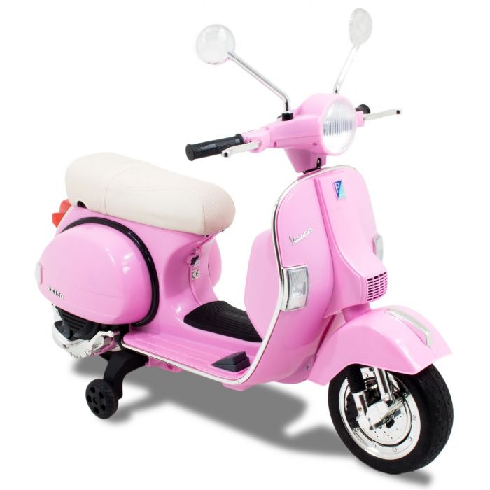 kids pink moped